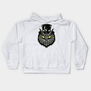 Steampunk Owl Kids Hoodie